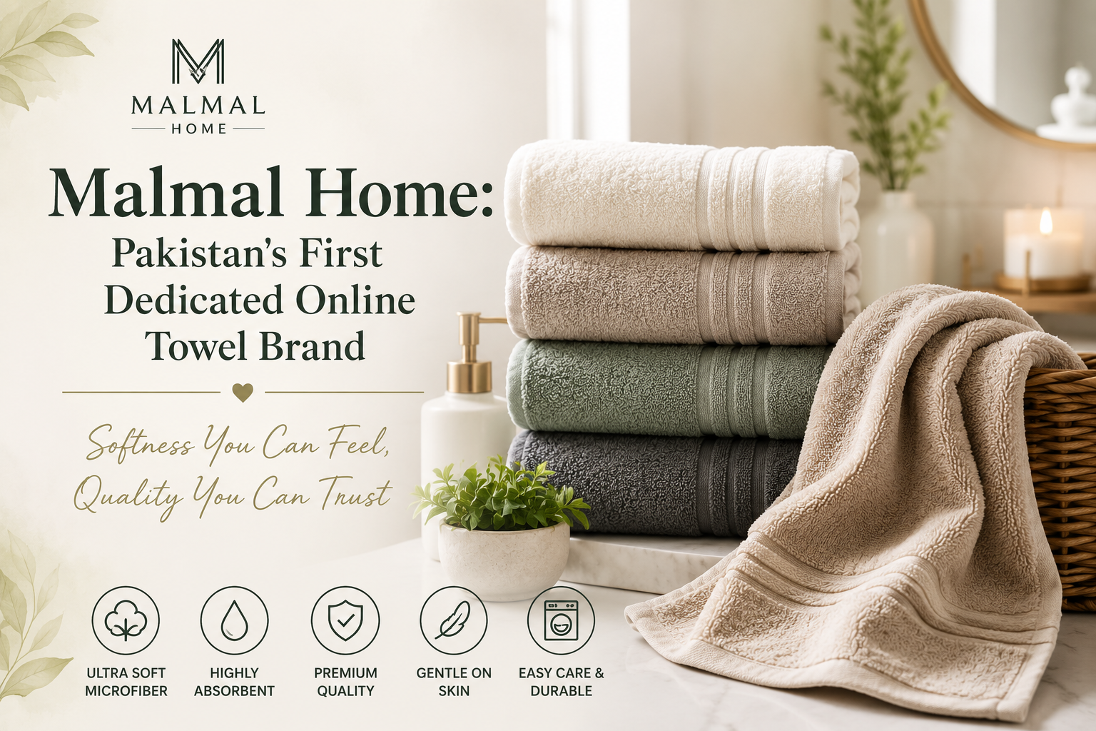 Malmal Home: Pakistan's First Dedicated Online Towel Brand