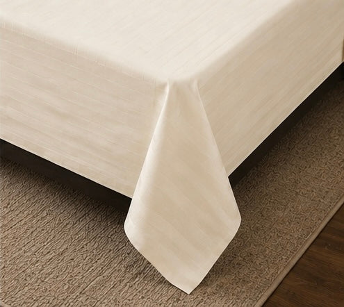 Off-White Microfiber Bedsheet Set - Standard Double Size Bedsheet with 2 Pillow Cover