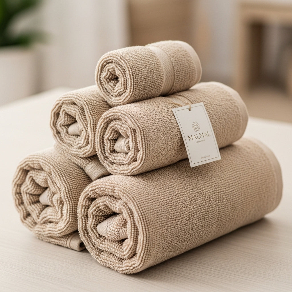 Malmal Beige Towel Bundle (3-Piece Set)