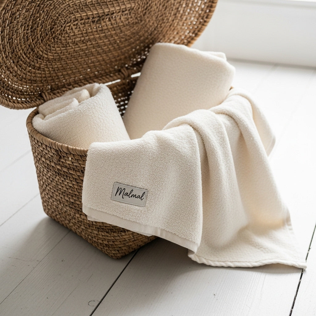 Malmal Cream Towel Bundle (3-Piece Set)