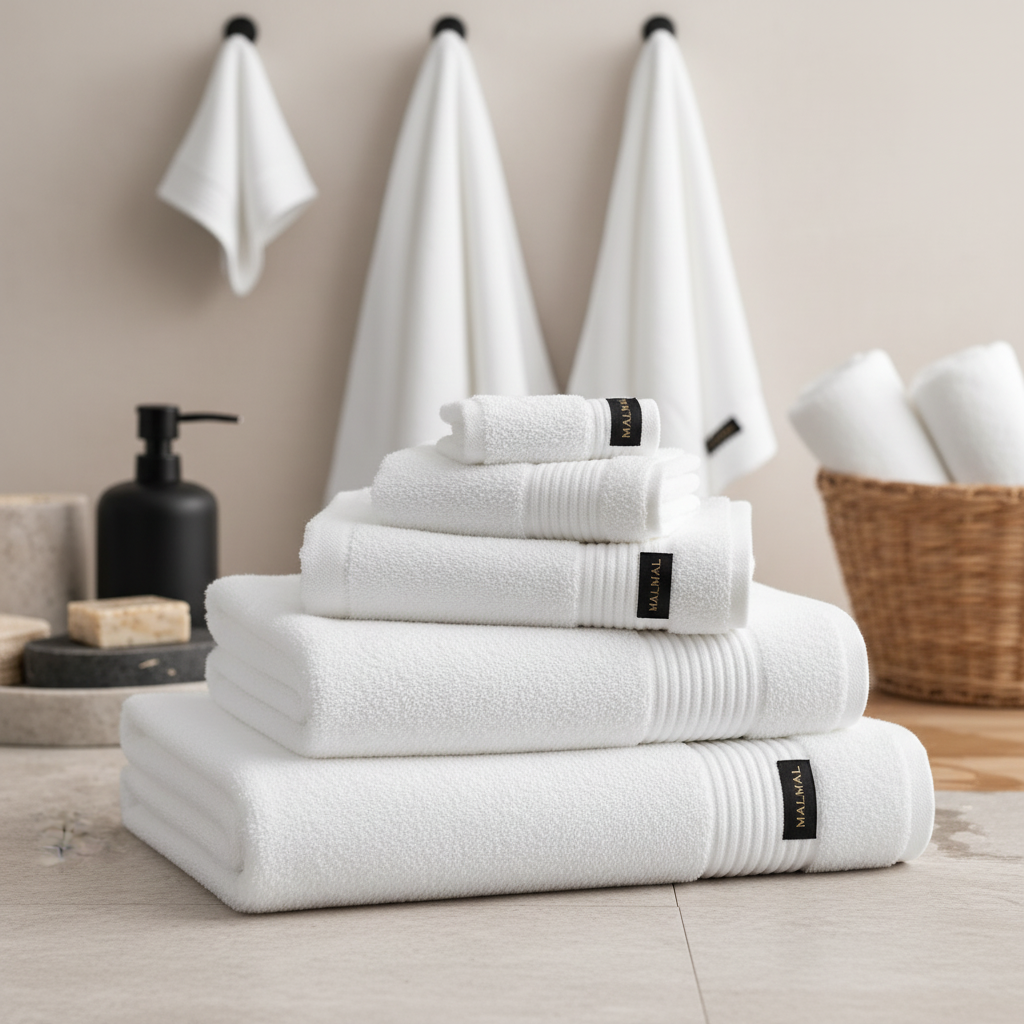 Malmal White Towel Bundle (3-Piece Set)