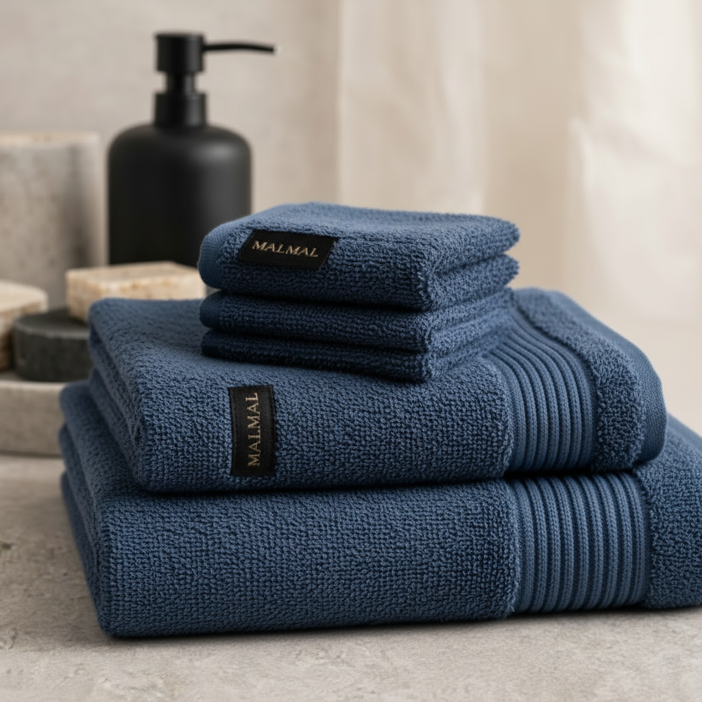 Malmal Blue Towel Bundle (3-Piece Set)