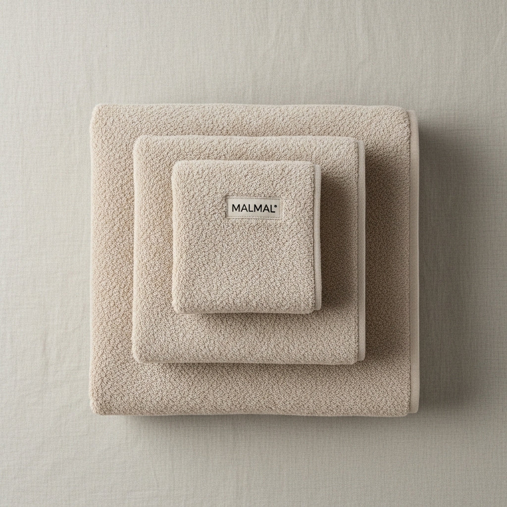 Malmal Beige Towel Bundle (3-Piece Set)