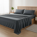 Slate Grey Microfiber Bedsheet Set