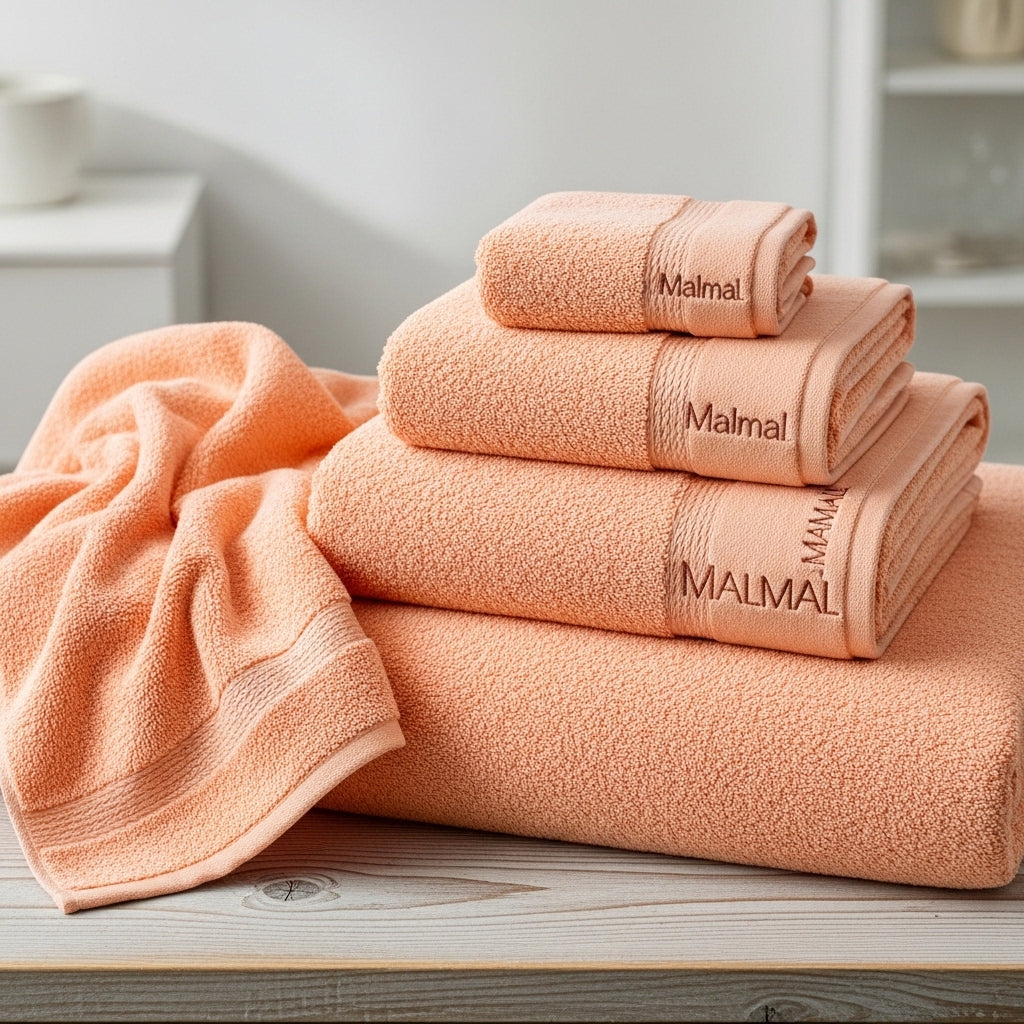 Malmal Peach Towel Bundle (3-Piece Set)