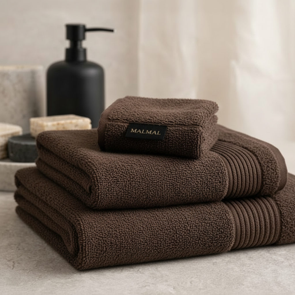 Malmal Brown Towel Bundle (3-Piece Set)