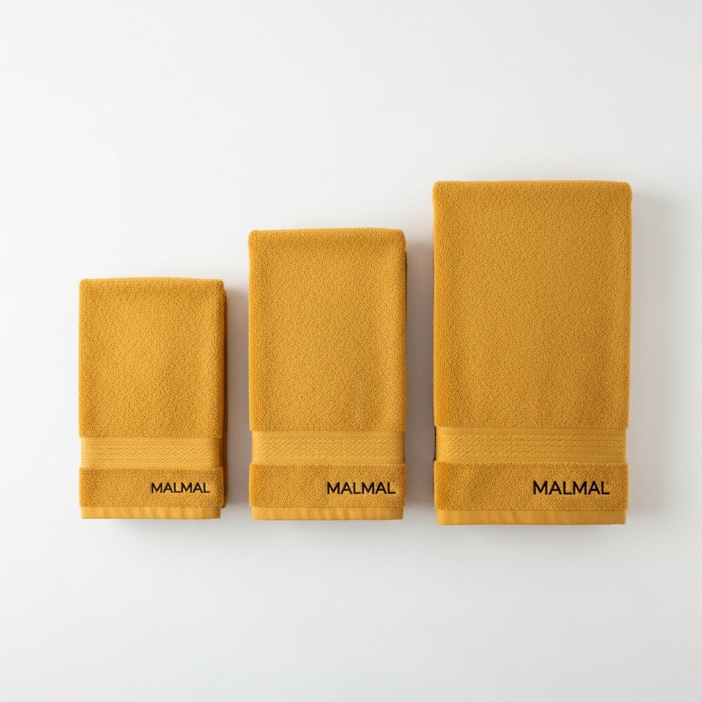 Malmal Yellow Towel Bundle (3-Piece Set)