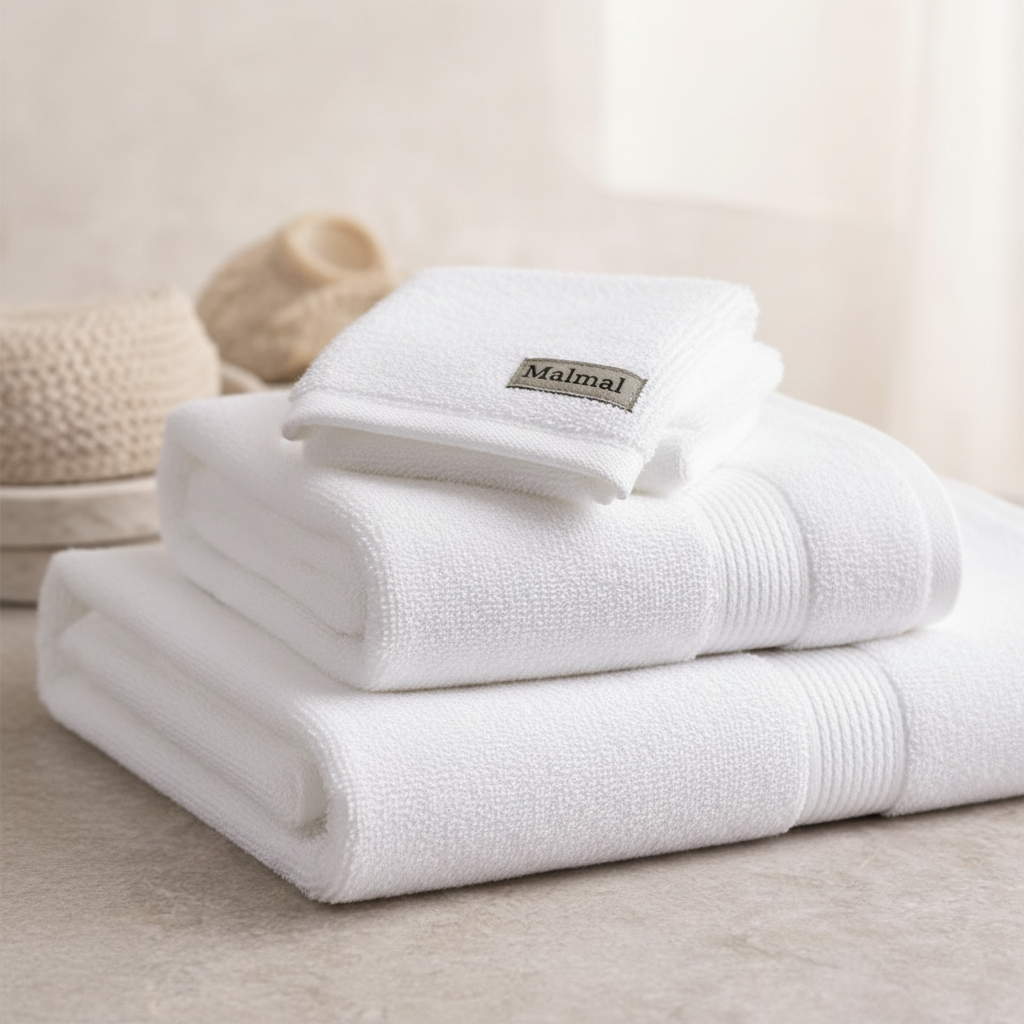 Malmal White Towel Bundle (3-Piece Set)