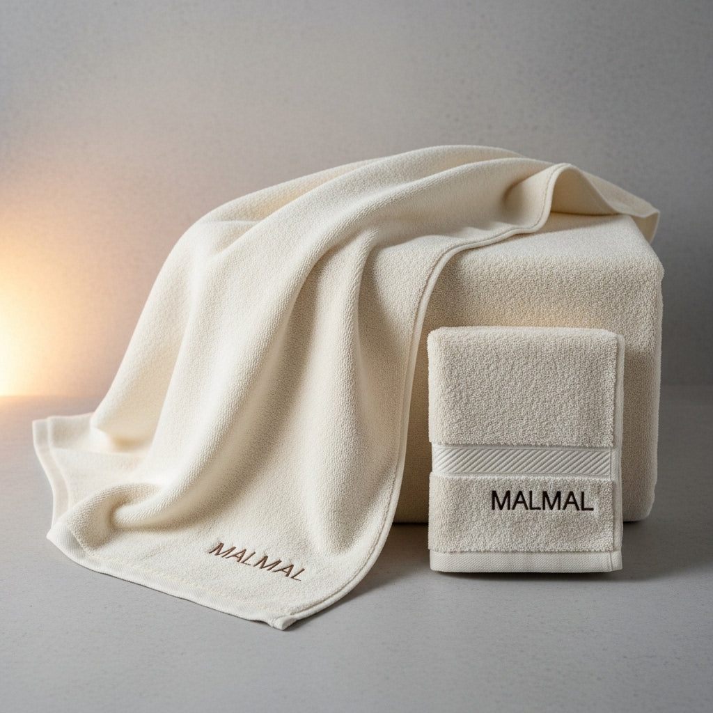 Malmal Cream Towel Bundle (3-Piece Set)