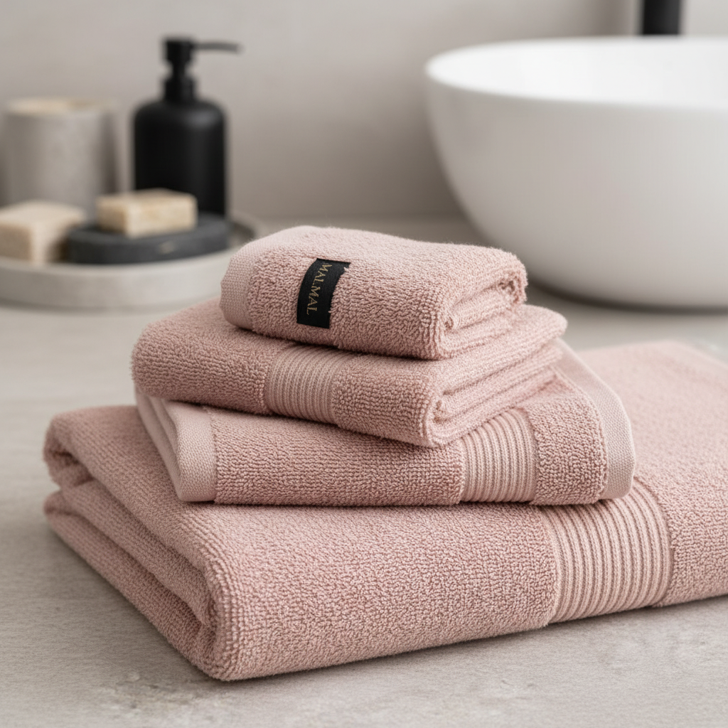 Malmal Pink Towel Bundle (3-Piece Set)
