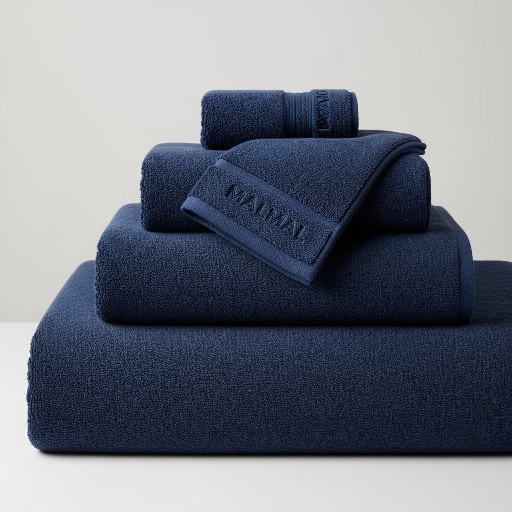 Malmal Navy Towel Bundle (3-Piece Set)