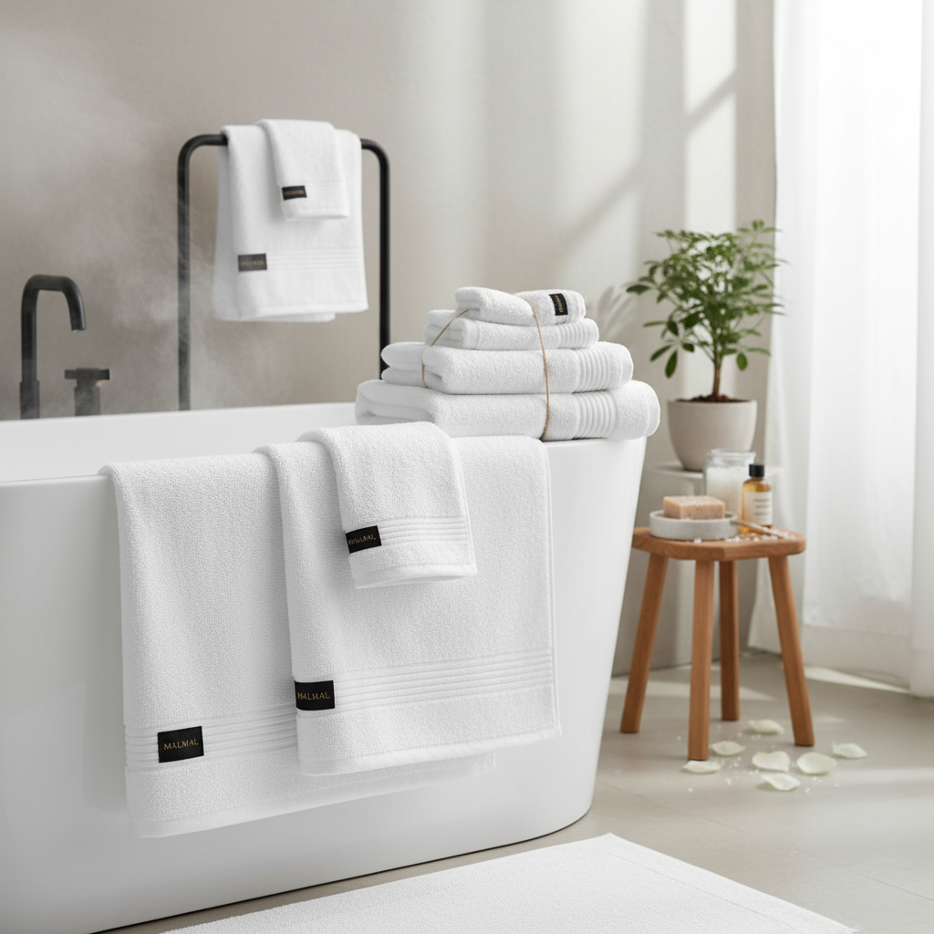 Malmal White Towel Bundle (3-Piece Set)