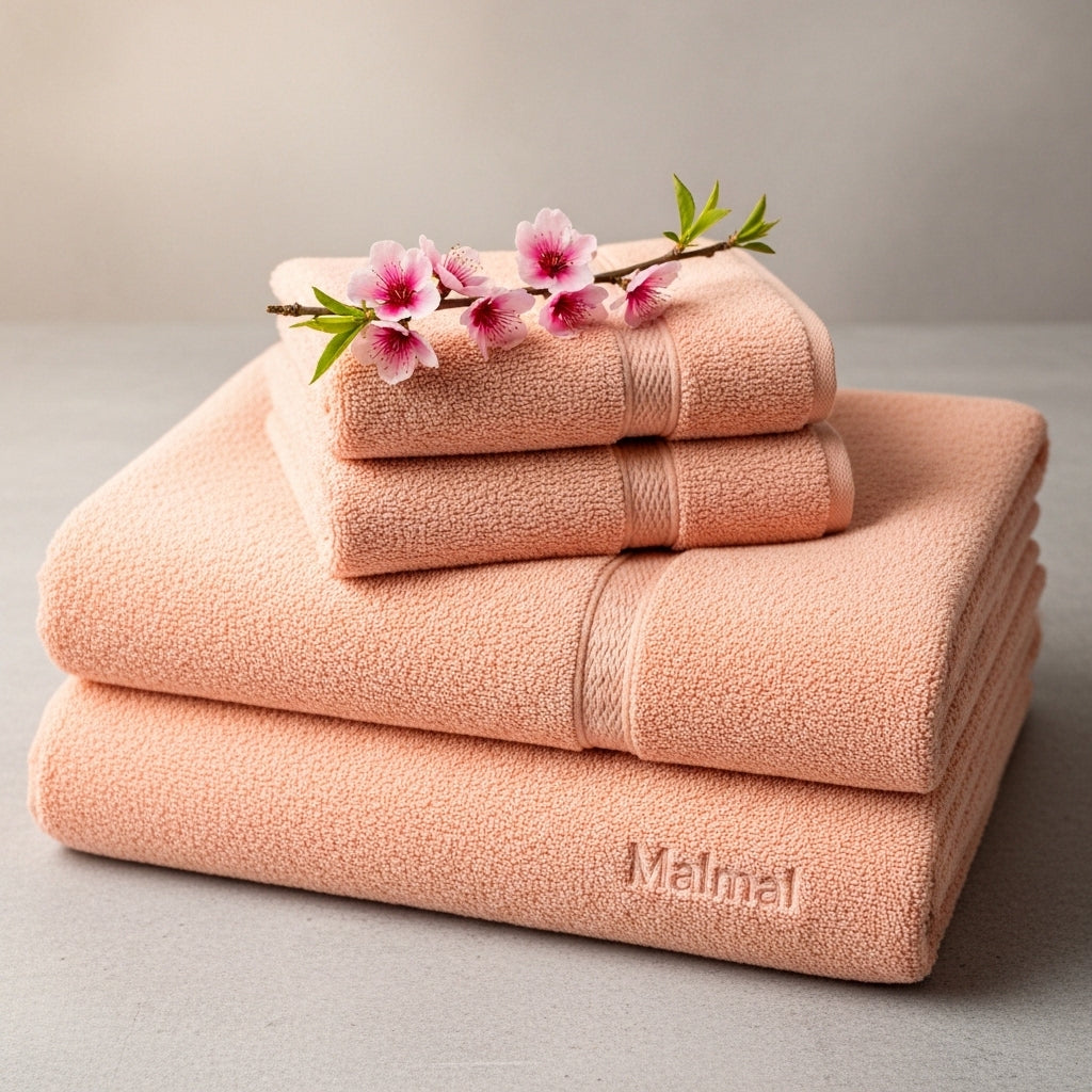 Malmal Peach Towel Bundle (3-Piece Set)