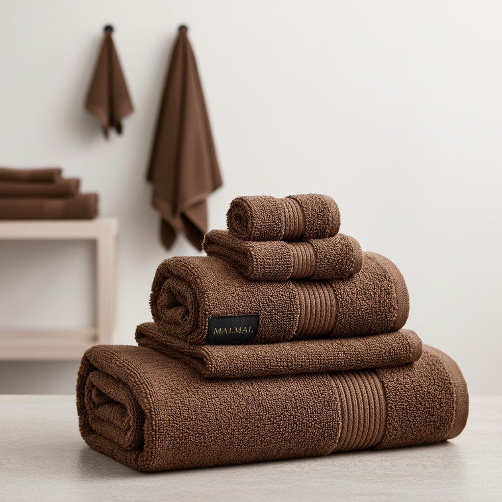 Malmal Brown Towel Bundle (2 Pieces Set)