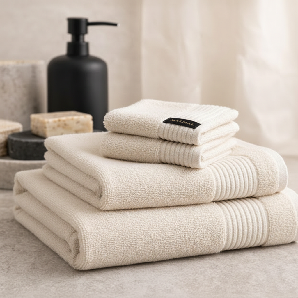 Malmal Off-White Towel Bundle (3-Piece Set)