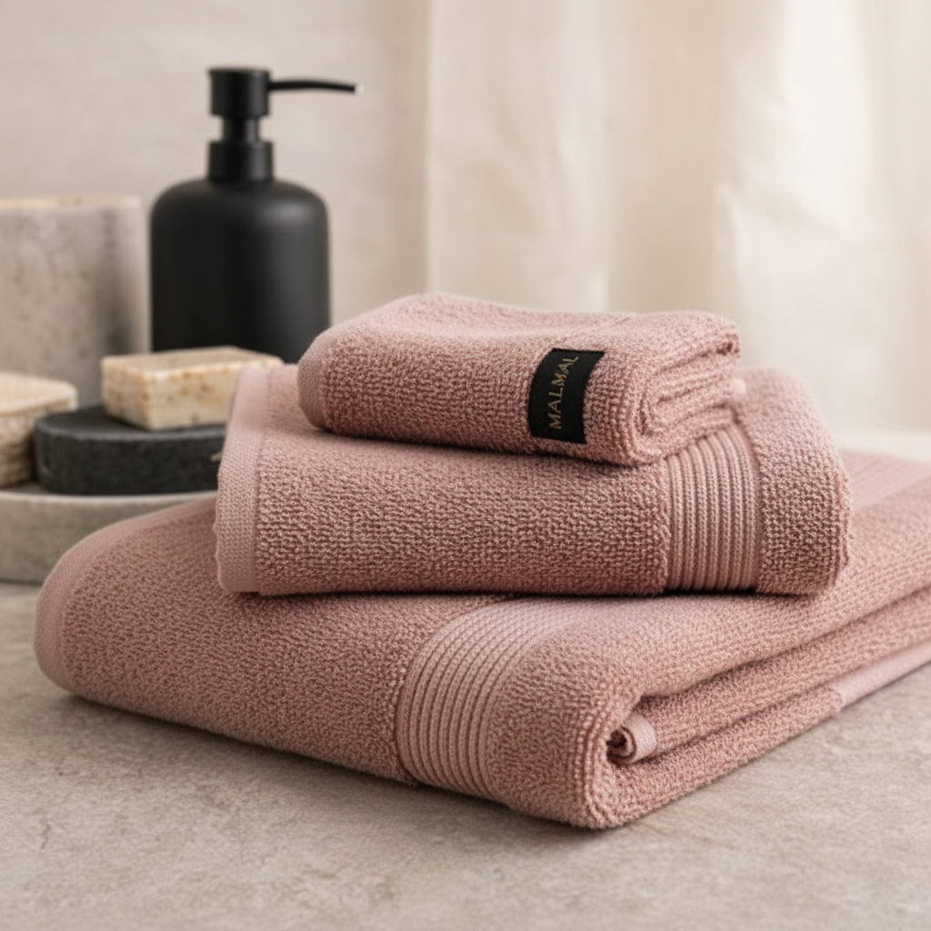Malmal Pink Towel Bundle (3-Piece Set)