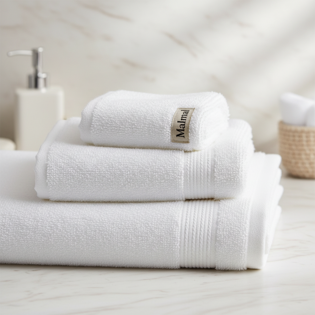 Malmal White Towel Bundle (3-Piece Set)