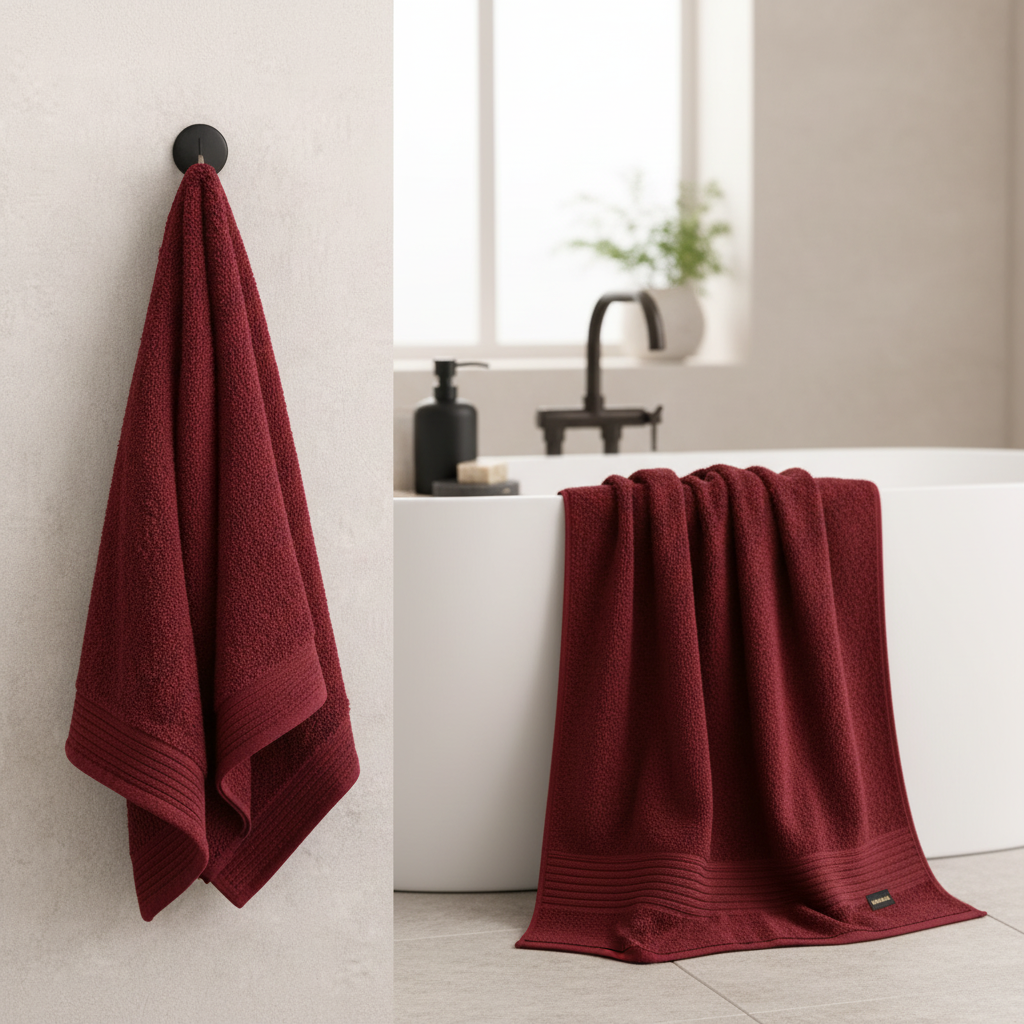 Malmal Red Towel Bundle (3-Piece Set)