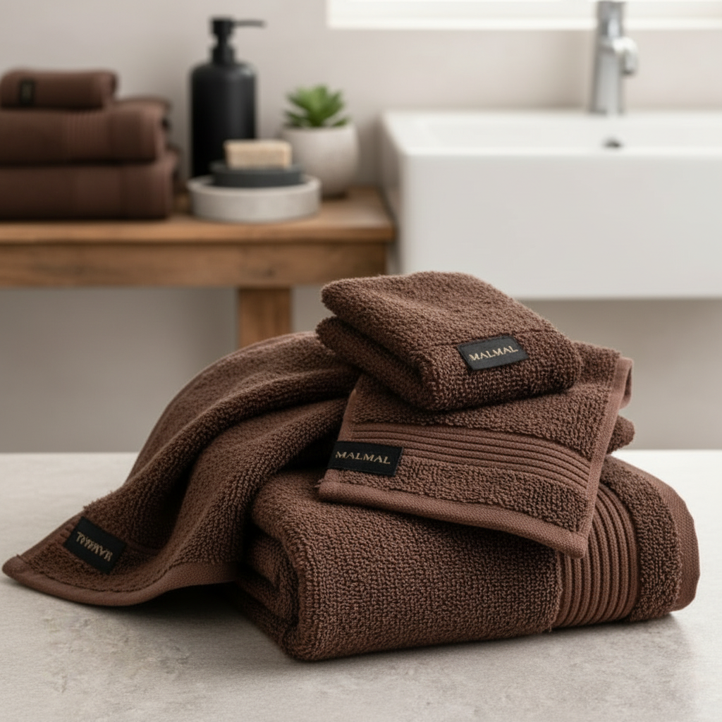 Malmal Brown Towel Bundle (2 Pieces Set)