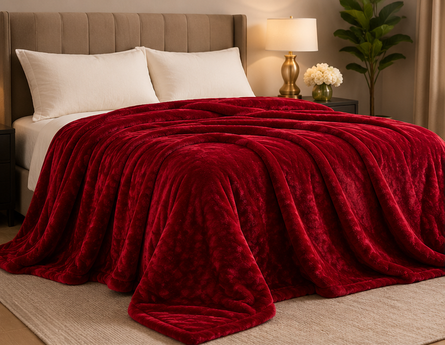 Ruby Red Premium AC Blanket