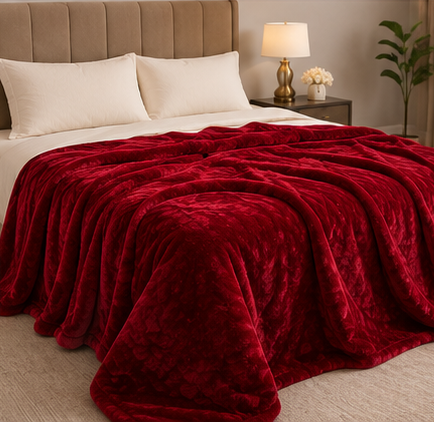Ruby Red Premium AC Blanket