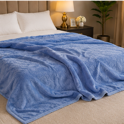 Sky Blue Premium AC Blanket