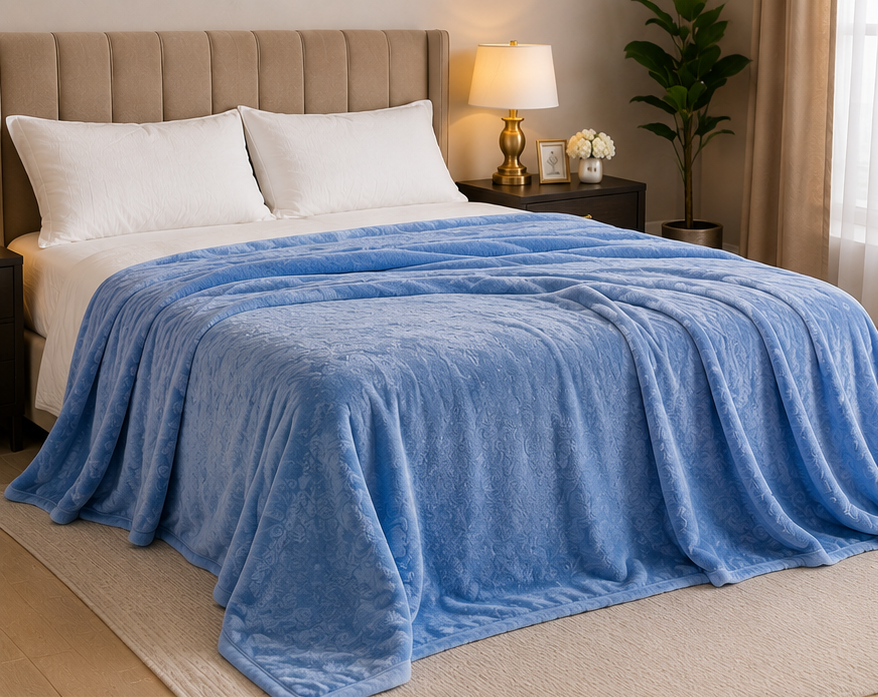 Sky Blue Premium AC Blanket